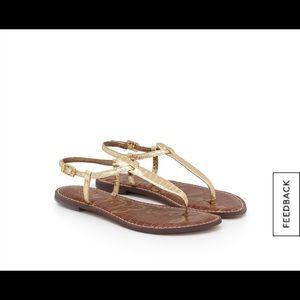 Sam Edelman gold sandals